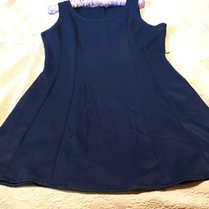 Navy Blue A Style Dress